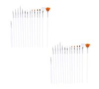 BAZEITFLOW 30 pièces Set de Stylos de Décoration pour Gâteau Fondant Outils de Modelage DIY pour Peinture et Sculpture de Sucre Kit Complet pour Décor Pâtisserie