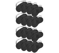BAZEITFLOW 30 Pièces Sommeil Jetable Polyester Léger Couverture Yeux Noire Anti-lumière pour Voyage Hôtel Sieste Fêtes Confortable et pour Hommes et Femmes