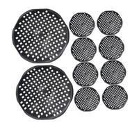 BAZEITFLOW 30 pièces Tampon de Maille Drainage pour Pots de Fleurs Tapis Plastique Résistant Forme de Bol Grille Anti-Fuite pour Pot de Fleur Extérieur et Intérieur Protection Racines et