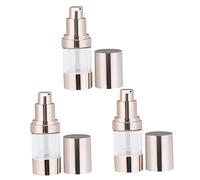 BAZEITFLOW 3pièces Lot De Flacons Sous Vide Pour Lotions Cosmétiques Soins Peau Voyage
