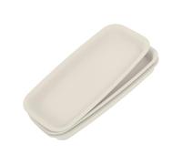 BAZEITFLOW 3pièces Lot de Plateaux Rectangulaires Plastique Anti-Fuite pour Jardinières Bases Solides Et Résistantes pour Pots De Fleurs Protection Les Débordements Et Polyvalent