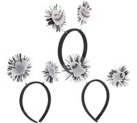 BAZEITFLOW 3pièces Serre-tête Phosphorescent Chauve-souris Halloween Bandeau Citrouille Fantôme Lumineux Accessoire Coiffure Fête Cosplay