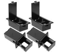 BAZEITFLOW 4 pièces Boîte à Piles pour Guitare et Basse Accessoire Compact et Durable Support Batterie Stable Lot pour Musiciens