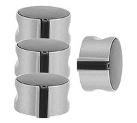 BAZEITFLOW 4 pièces Boutons de Cuisinière Zinc Alloy pour Remplacement de Commande de Gaz Adaptés pour avec Angle de Degrés Gauche et Droite
