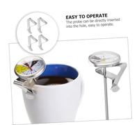 BAZEITFLOW 4 pièces Clip Thermomètre Acier Inoxydable Support Pince pour de Température Café Lait et Chauds Antirouille