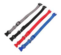 BAZEITFLOW 4 Pièces Collier pour Chien Réfléchissant en Nylon avec Boucle de Sécurité Ajustable, Souple et Confortable, pour Chiots et Activités en Plein Air