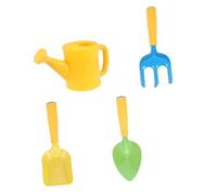 BAZEITFLOW 4 pièces Kit de Jardinage Garçon Fille Mini Outils Colorés Pelle Râteau Arrosoir Multifonctions pour Plantation Jardin Plage Extérieur Loisirs