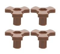 BAZEITFLOW 4 pièces Lot de Coupleurs Support Plateau Tournant Four à Micro-ondes Arbres de Plateau Pivotant Plastique Résistant Accessoires Réchange pour Micro-ondes