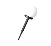 BAZEITFLOW 4 Pièces Lot de Lampes Solaires de Pelouse Boule Blanche Éclairage LED Extérieur Étanche pour Jardin Terrasse Installation Sans Fil Fonctionnement Automatique