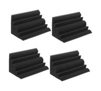 BAZEITFLOW 4 pièces Panneaux Acoustiques Dangle Mousse Isolante Ondes Absorption Sonore Basse Lot de Mousse Ignifuge Dense pour Studios et Bureaux