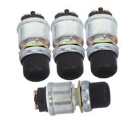 BAZEITFLOW 4 Pièces Push Button Starter Switch For Cars Trucks Boats Rvs Industrial Engines With Cap Momentary Ignition Button For Heavy Duty Use