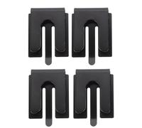 BAZEITFLOW 4 pièces Support Microphone Métallique pour Radio Voiture Clips Robustesse et Praticité pour Poste Radio Portable Accessoires de Fixation Cb Mic Holder Compatible Utilisation