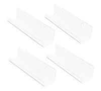 BAZEITFLOW 4 pièces Support Mural Acrylique Transparent pour Rangement Vinyles et Albums Étagères Murales pour Disques et Affichage Décoratif Adapté Maison et Bureau