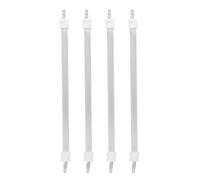 BAZEITFLOW 4 Pièces Tube Chauffant Électrique Quartz Élément de Chauffage Haute Efficacité pour Chauffage Extérieur et Poêle Électrique Remplacement Compatible pour Décoration Hivernale