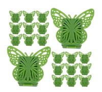 BAZEITFLOW 40 Pièces Clips de Support Invisibles pour Plantes Grimpantes 40 Pcs Clips Muraux Auto-Adhésifs Transparents en Plastique Fixation Solide pour Tiges de Jardin Intérieur et