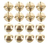 BAZEITFLOW 400 Clochettes pour Collier à Clochette pour Animaux en Métal Doré Électrolytique 16mm avec Motif Croix Adaptées pour Chiens et Chats Accessoires de Dressage et Suivi