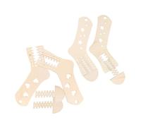 BAZEITFLOW 4Pcs Outils à tricoter les chaussettes en bois, chaussette faite à la main, bloqueurs de chaussettes DIY, modèles d'exposition de stocks, pour projets de tricot à la main