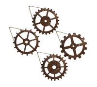 BAZEITFLOW 4pièces Décoration Murale Industrielle Roues Et Engrenages Vintage Pour Style Steampunk Décoration Unique Pour Maison Et Artisanat