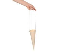 BAZEITFLOW 4pièces Panier à Fleurs Boîte Forme de Cornet pour Emballage de Roses et Compositions pour Mariages et Événements