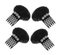 BAZEITFLOW 4pièces Peigne Élégant Cristaux Pour Cheveux Accessoires De Mariage Pour Femmes Clips Décoratifs Pour Événements Spéciaux Finitions Sans Marque Et Volume Naturel