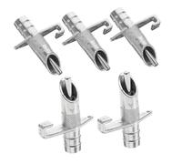 BAZEITFLOW 5 pièces Bec Abreuvoir Automatique Acier Inoxydable pour Distributeur Eau Goutte pour Élevage de Petits Animaux Alimentation pour Économiseur Eau et Facile à Installer