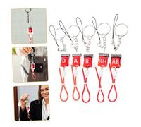 BAZEITFLOW 5 Pièces Lot de Porte Clés Décoratifs Halloween Pendentif Groupe Sanguin B Ab Rh Porte Clés Original et Chic pour Fête et