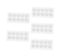 BAZEITFLOW 5 pièces Plateau de Rangement pour Œufs Mousse Perle Epe Antichoc Support Pratique pour Œufs Boîte de Stockage sans Carton Blanc Adapté Maison et Magasin