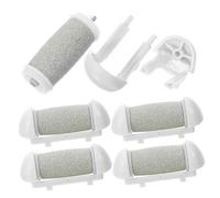 BAZEITFLOW 5 pièces Têtes de Recharge pour Meuleuse Pied Électrique Abrasifs pour Outil de Pédicure Remplacement pour Élimination Peau Morte et Callosités