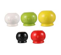 BAZEITFLOW 5 Pièces Ventouses Céramique Colorées Outil de Thérapie par Ventouses avec Fond Creux pour Auto à et Voyage