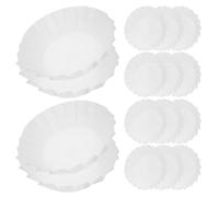 BAZEITFLOW 50 pièces Caissettes Papier Anti-huile pour Gâteau Basque Moules Sans Pli Protection Huile Papier Greaseproof Sécurisé pour Pâtisserie pour Cuisson et