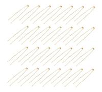 BAZEITFLOW 50 Pièces Épingles à Cheveux Forme de U Métalliques Dorées Accessoires de Chignon pour Femmes Filles DIY Coiffure Mariage