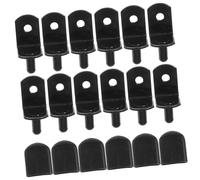 BAZEITFLOW 50 pièces Support Étagère Taquets Cylindriques avec Manchon Noir Fixation Stable pour Étagères et Armoires Compatibles Rangement Modulaire