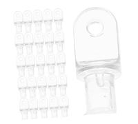 BAZEITFLOW 50 Pièces Transparent Blind Wand Hooks Plastic Replacement Curtain Rod Parts for Vertical and Horizontal Blinds Easy DIY Installation for Home Window Treatments