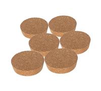 BAZEITFLOW 6 pièces Bouchons Liège pour Contenants Verre Couvercles Coniques Bois Naturel pour Vase à Fleurs Hydroponique Étanchéité Design Élégant pour Plantes Succulentes