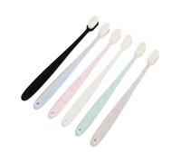 BAZEITFLOW 6 pièces Brosse Dents Adulte Souple Brosses Dents Manuelles Durables à Poils Ultras Doux Design Ondulé pour Gencives Sensibles Assortiment Couleurs Soins Bucco-dentaires Efficaces