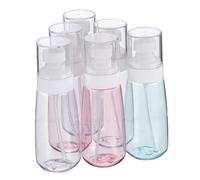 BAZEITFLOW 6 pièces Flacons de Voyage Spray Recharges Transparentes Réutilisables pour Lotion et Échantillons Conteneurs Pratiques et pour Déplacements Réutilisable