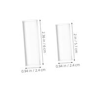 BAZEITFLOW 6 Pièces Guitar Slide Ring Transparent Verre Accessoires Glissés pour Guitare Électrique et et pour Blues Jazz Country