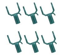 BAZEITFLOW 6 Pièces Kit de Support de Branches d'arbre Adapté pour Tuyau Rond 0,75 Pouce en Alliage D'aluminium Vert, Redresseur de Branches Rond pour Fruitiers pour Jardins et Vignobles