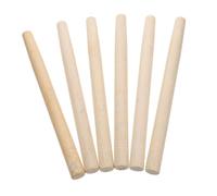 BAZEITFLOW 6 pièces Manches Bois pour Outils de Jardinage Lot de Poignées de Remplacement pour Petite Hache Houe Pelle et Serpe Accessoires Multifonctions pour Travaux Manuels Au Jardin