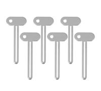 BAZEITFLOW 6 pièces Presse-tube Métal Pour Dentifrice et Cosmétiques Extracteur Anti-gaspillage Outil Pratique et Robuste Pour Usage Domestique et Professionnel