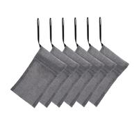BAZEITFLOW 6 pièces Sacs Filet Mousseur Réutilisables Exfoliation Douce Visage Corps Sac Maille Nettoyant pour Âges Variés 6pcs Gris