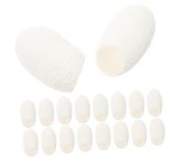 BAZEITFLOW 60 pièces Boules de Lavage Soie pour Visage Nettoyant Facial Naturel Bénéfices Exfoliants et Nettoyants Profonds Soins Visage Confortables et Multifonctions