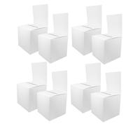 BAZEITFLOW 8 pièces Boîte de Collecte Dons Multifonction Urne Tirage Au Sort Papier Portable Boîte à Suggestions pour Loterie et Donation Facile à Assembler pour Réunions et Évenements