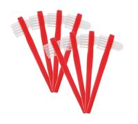 BAZEITFLOW 8 pièces Brosse à Dents Double Tête pour Prothèses Dentaires Brosse Rigide Durable Poils Doux Efficaces pour Nettoyage des Dentiers