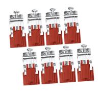 BAZEITFLOW 8 pièces Clips de Fixation Évier Cuisine avec Vis Réglables Pinces Résistantes pour Support Bonde Lavabo Fixation Stable et Ajustable pour Installation Évier Sous Plan