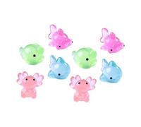 BAZEITFLOW 8 pièces Figurines Miniatures Résine Océan Décoration DIY Aquarium Animaux Marins Phosphorescents pour Micro-paysages et Bacs à Poissons