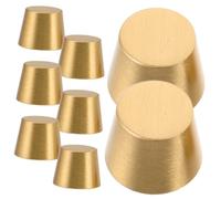 BAZEITFLOW 8 Pièces Laiton pour Plateau Daffichage Coniques Supports Stables et Brillants pour Boîtes à Bijoux et Plateaux