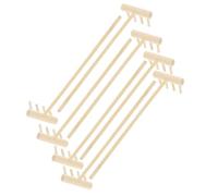 BAZEITFLOW 8 pièces Mini Râteaux Zen Bambou Beige Accessoires de Jardin Zen pour Décoration de Bureau Outils de et Kit de Sable pour Relaxation