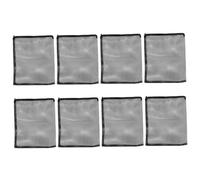 BAZEITFLOW 8 Pièces Sacs Filtrants Réutilisables Maille Fine avec Fermeture Éclair pour Aquarium Filet et Résistant pour Médias Filtrants Anneaux et Boules Actives