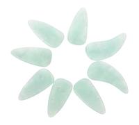 BAZEITFLOW 8 pièces Set de Ongles de Protection pour Guzheng Résine Ajustables Double Face Courbé Ongles pour Musiciens et Débutants Accessoires pour Jeu de Cithare Chinoise Vert